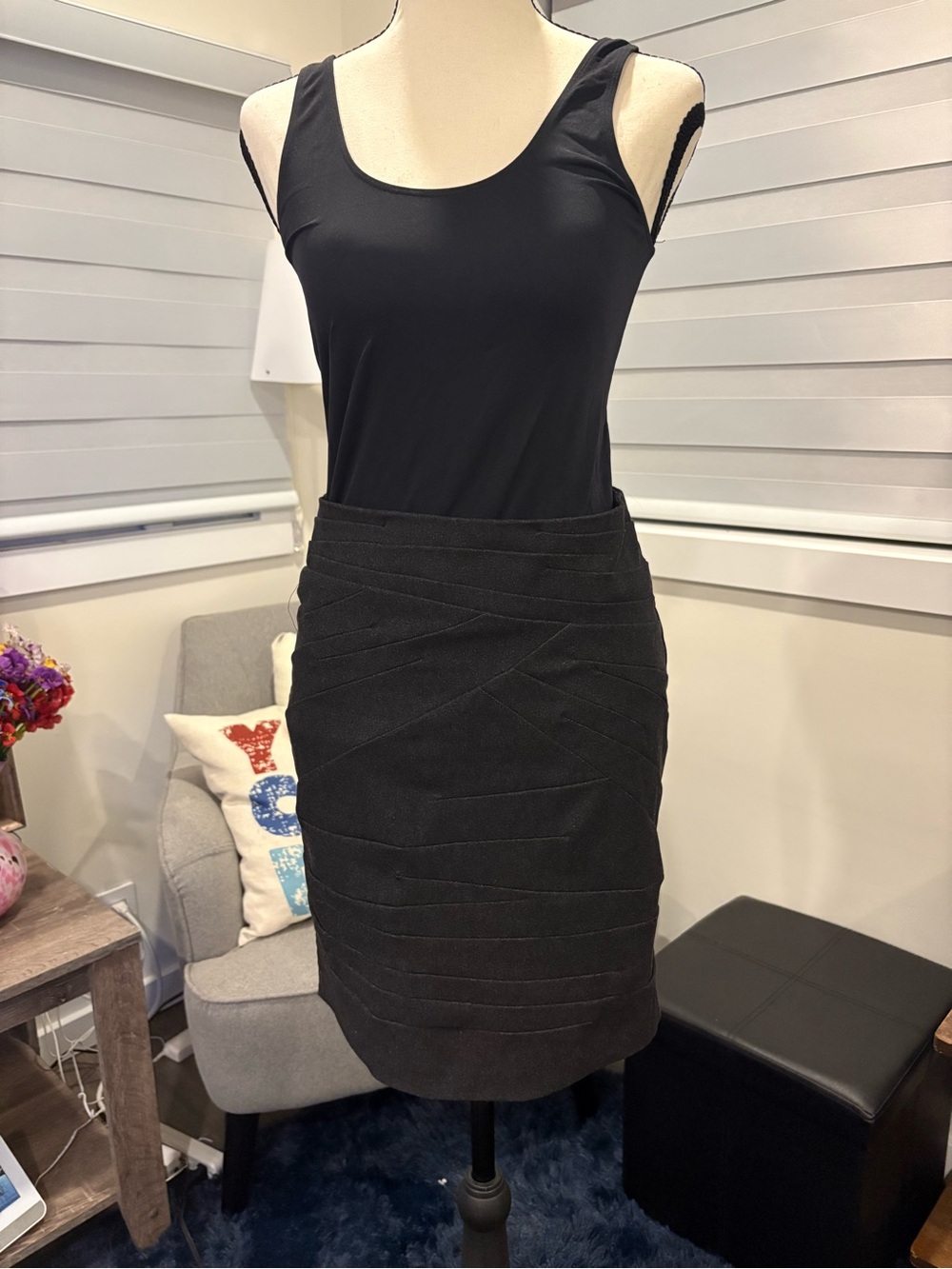 Dynamite Grey Bandage Style Skirt - Size 5